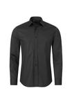Рубашка с воротником «Кент», приталенного кроя INDUMENTUM, черный - фото