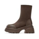 Ботинки на щиколотку 6,5 см женские ST&SAT, хаки - фото