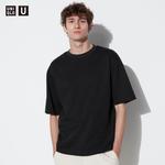 Футболка Uniqlo AIRism Oversize, черная - фото