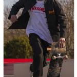 Куртка унисекс черная Thrasher - фото 5