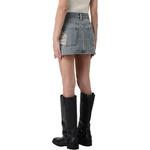 Потертая мини-юбка Acne Studios, синий - фото 3