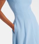 Платье из шерстяного крепа Малинда Emilia Wickstead, Sky Blue - фото 5