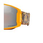 Маска для горных лыж LINE MINER L противотуманная ветрозащитная унисекс Oakley, серый/оранжевый - фото 4