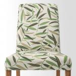 Стул BERGMUND IKEA, цвет oak effect/fågelfors multicolour - фото 5