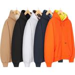 Рабочая худи на молнии Supreme, серый - фото 4