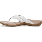 Женские шлепанцы Bella braid flip flop от Vionic, white leather - фото 3