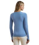 Свитер Lauren Ralph Lauren Cotton-Blend Sweater, Sky Blue - фото 2