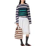 Полосатый топ MIU MIU, зеленый - фото 3