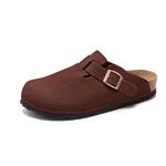 Сабо унисекс Khadgar замшевые, коричневый - фото 38