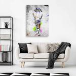 Картина арт-принт KUNSTLOFT Graffiti Rock, серый - фото 2