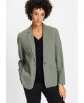 Женский льняной вискозный блейзер Olsen, зеленый - фото