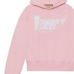 Свитшот женский Gucci с принтом, розовый - фото 6