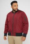 Бомбер Urban Classics 2-TONE JACKET, цвет Burgundy/Black - фото