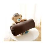 Флисовое одеяло wometo basic Polar-Fleece, коричневый - фото 3