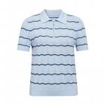 Свитер полосатый Deep Breath женский, темно-синий - фото 5