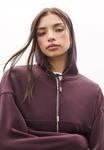 Толстовка Stradivarius SOFT TOUCH HOODED, Purple - фото 3