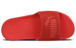 Шлепанцы на платформе женские красные Puma - фото 4