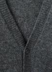 Вязаный кардиган MANGO MAN, антрацит - фото 8