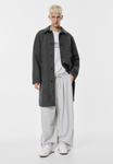 Пальто PULL&BEAR Classic coat, Grey - фото 2