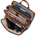 Портфель для ноутбука Samsonite Classic Leather Toploader (коньячный) - фото 4