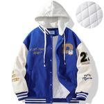 Бейсбольная куртка унисекс Doraemon, Черный (пуховик) - фото 35