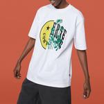 Футболка men's smiling face printing breathable short sleeve white Converse, белый - фото 3