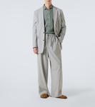 Шерстяной блейзер Loewe, серый - фото 2