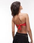 Красный бикини-топ со сборками WeWoreWhat - фото 3