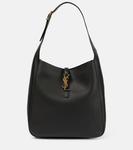 Le 5 à 7 Большая кожаная сумка-тоут Saint Laurent, черный - фото