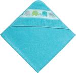 Полотенце с капюшоном 138866 Erwin Müller, бирюзовый - фото