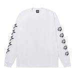 Футболка Stussy Speedway Long-Sleeve Tee, White - фото