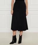 Юбка Desigual миди плиссированная, черный - фото