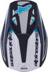 Шлем Alpinestars SM3 Heat, ECE06/DOT, Silver/Blue/Black Matte - фото 6