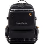 Samsonite Студенческая сумка из ткани унисекс бежево-черная - фото 4