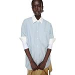 Рубашка с коротким рукавом Acne Studios, синий/белый - фото 4