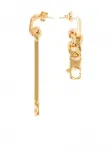 Декорированные серьги-подвески Mm6 Maison Margiela, золотистый - фото 3
