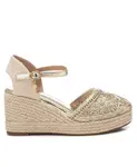 Женские эспадрильи на платформе Xti, золото - фото