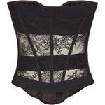 Waves Strapless Bustier DSQUARED 2, черный - фото 4