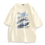 Футболка унисекс MINISO, белая (серые заснеженные горы) - фото 10