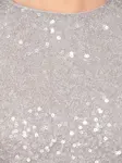 Мини-платье, украшенное пайетками ROTATE BIRGER CHRISTENSEN, серый - фото 4