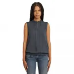 Рубашка G-Star Stand Up Collar Sleeveless, серый - фото