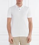 Поло мужское Boss Orange с воротником на пуговицах, белый - фото