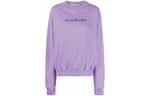 Свитшот с принтом логотипа Acne Studios, фиолетовый - фото