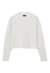 Джемпер CROP TRECCE Calliope, белый - фото