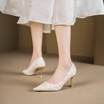 Туфли женские на высоком каблуке Bamiti, белый - фото 11