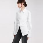 ELLE Рубашка Women's White Lapel Moderate - фото 4