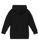 Платье с капюшоном и принтом Moncler Enfant, черный - фото 4