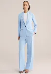 Блейзер марли We Fashion, Light Blue - фото 2