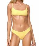 Бикини Rocky в рубчик с ромашками L Space, Ribbed Daisy - фото