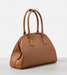 Средняя кожаная сумка-тоут Prada, Caramel - фото 4